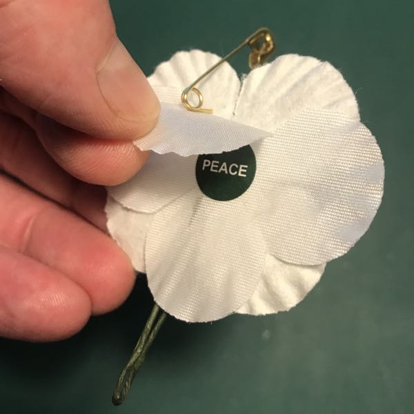 Lapel Poppies White Poppies